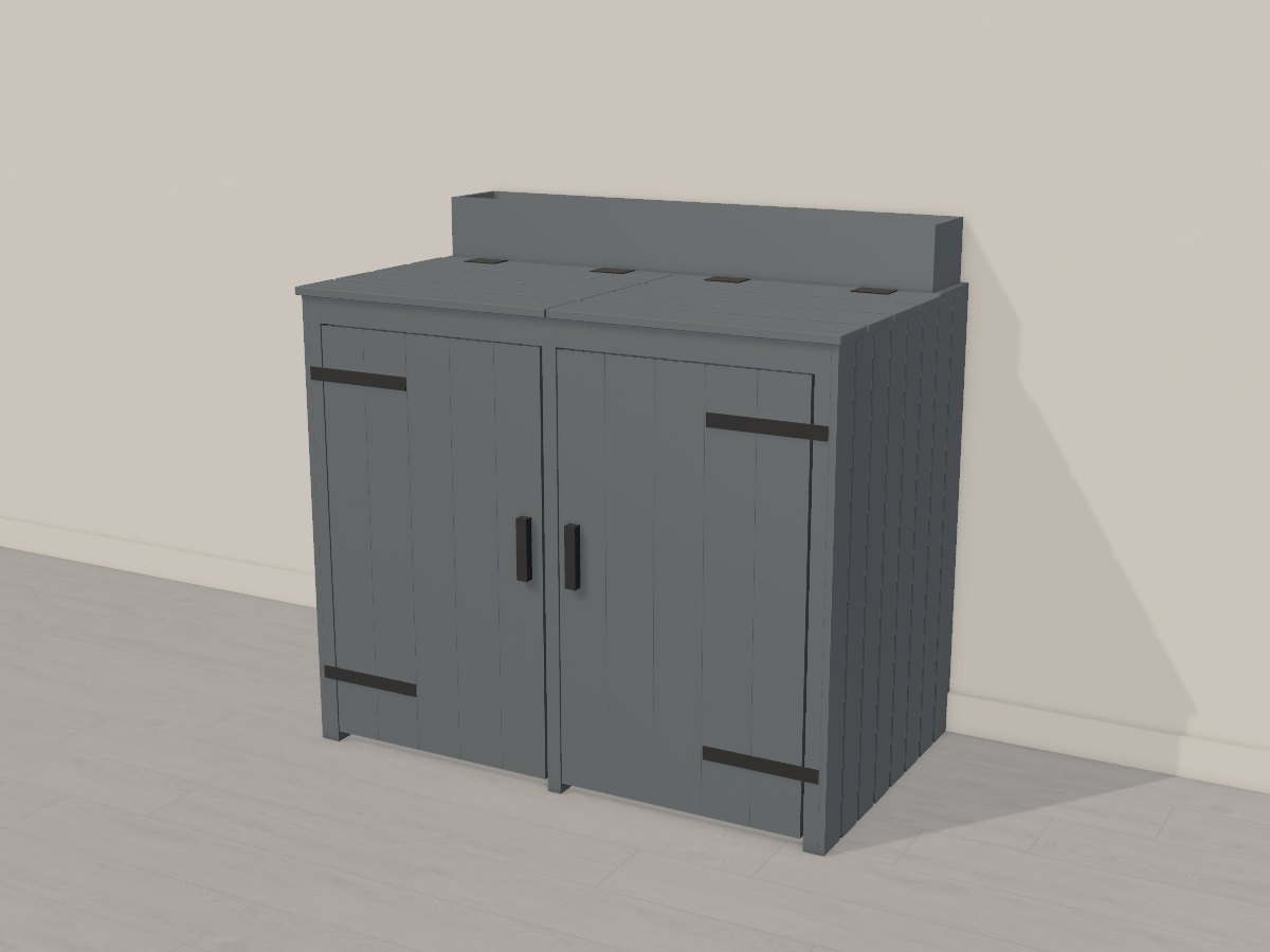 Anthracite twin bin store, Crava's 3D model