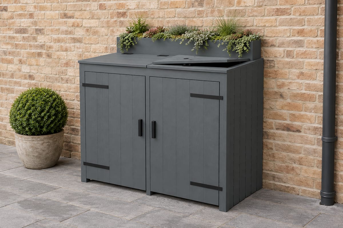 Anthracite twin bin store, a rendering
