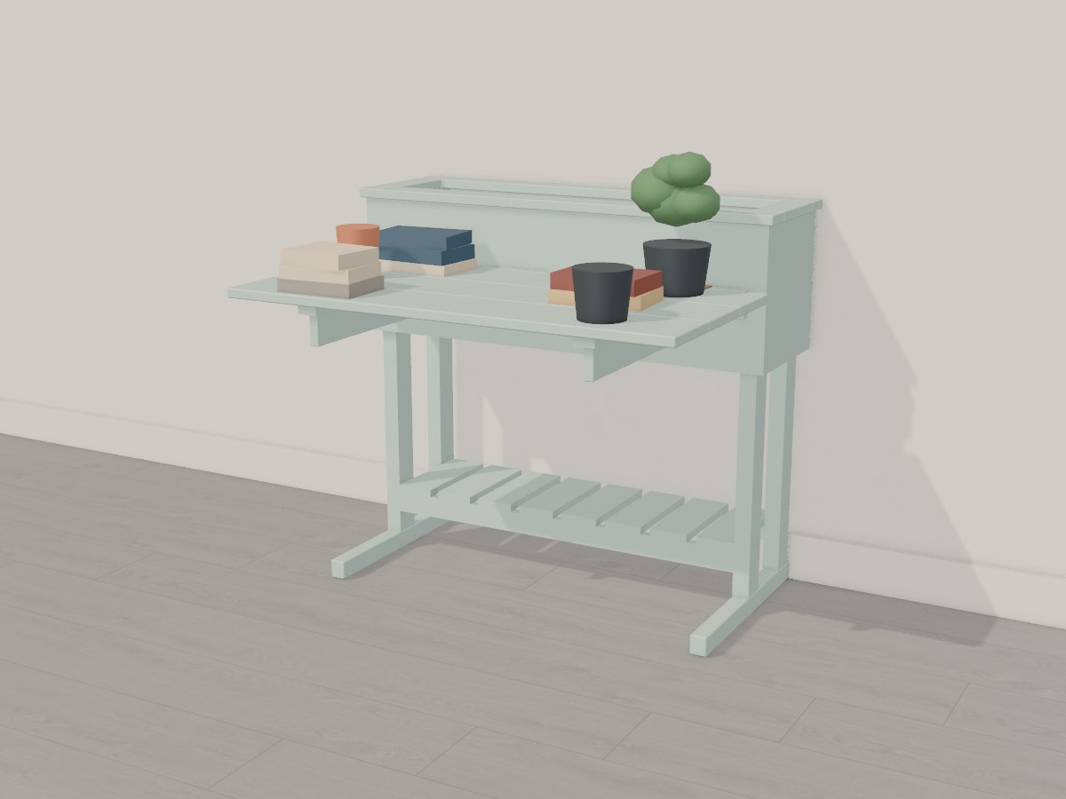 Celadon balcony planter table, Crava's 3D model