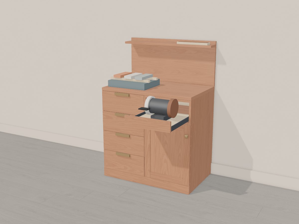 Cherry sharpening station, Crava's 3D model