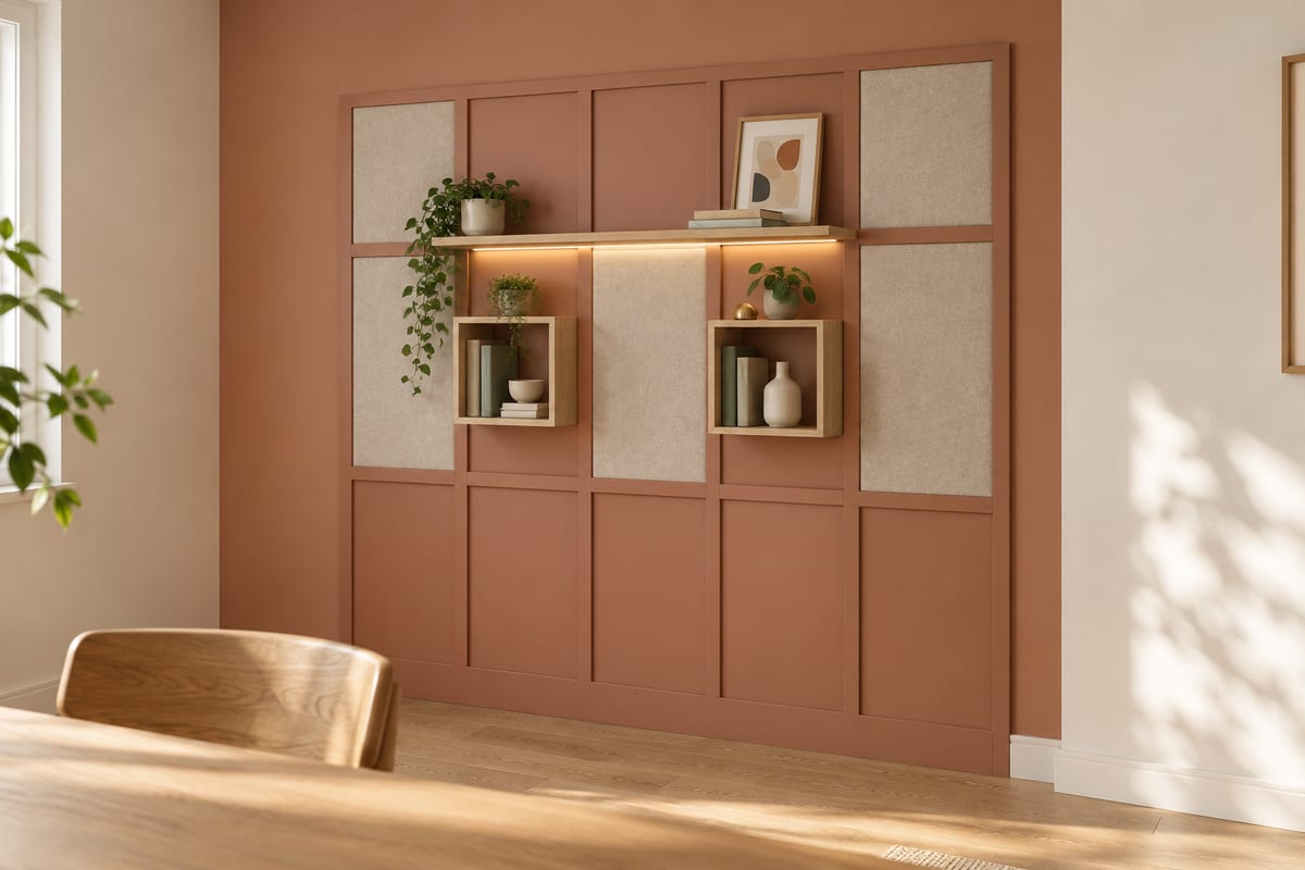 Cinnamon video-call backdrop wall, a rendering