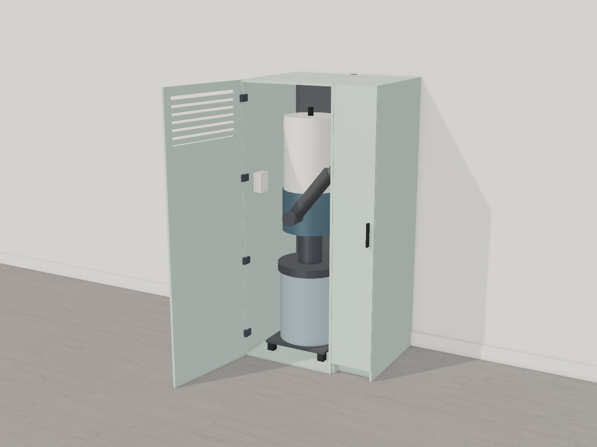 Dust collector closet, Crava's 3D model