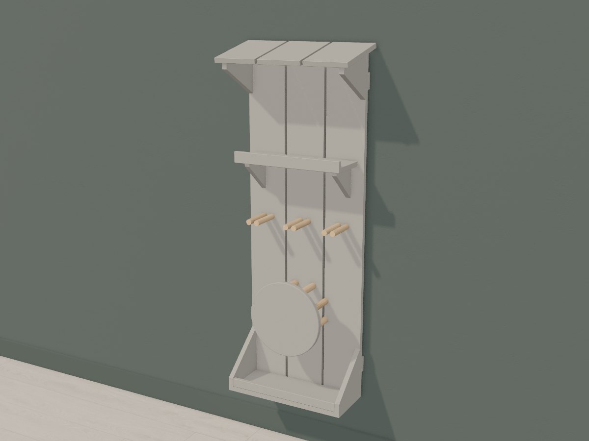 Grey hose and tool station, Crava's 3D model
