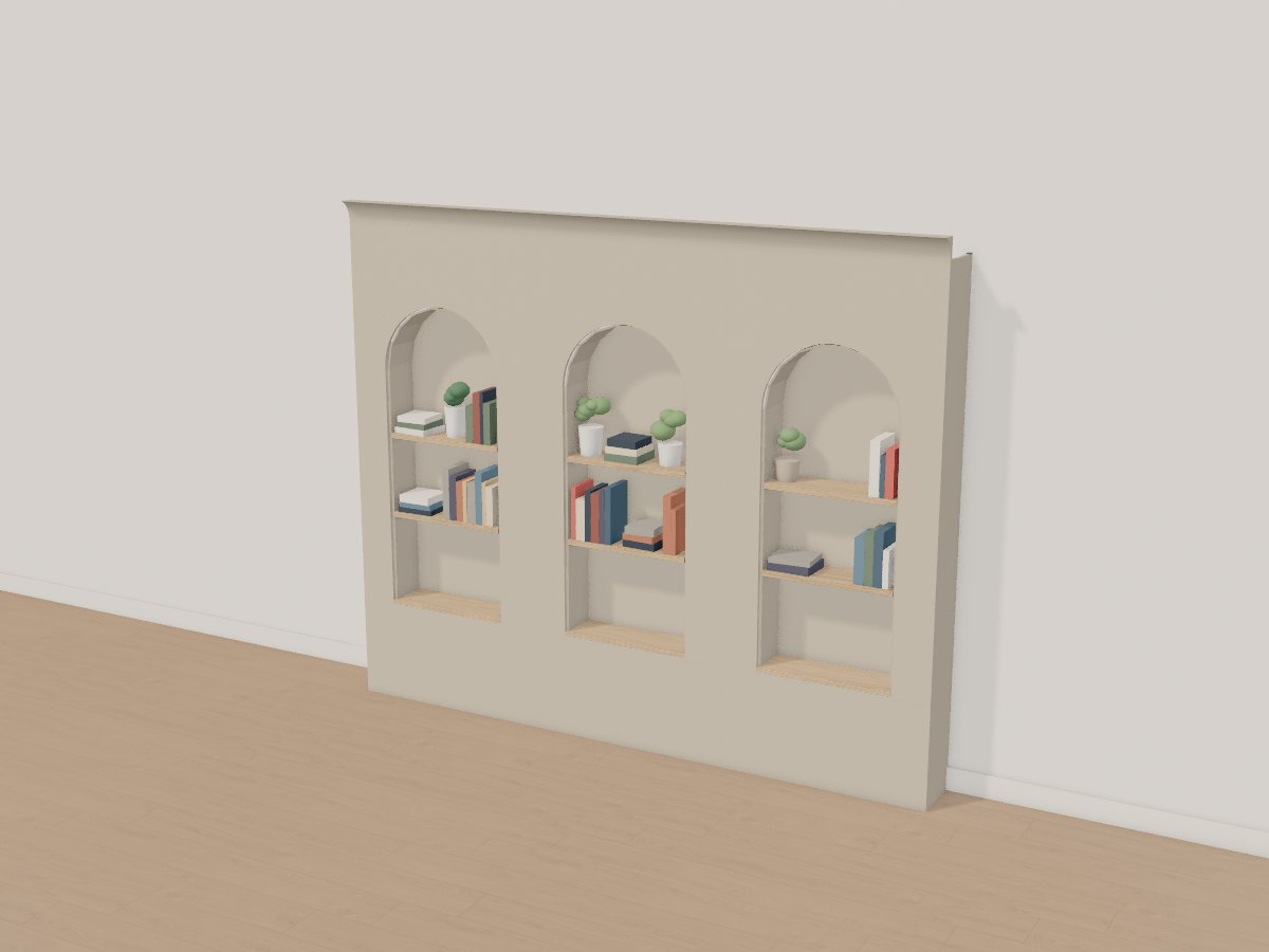 Limestone arched niche wall, Crava's 3D model