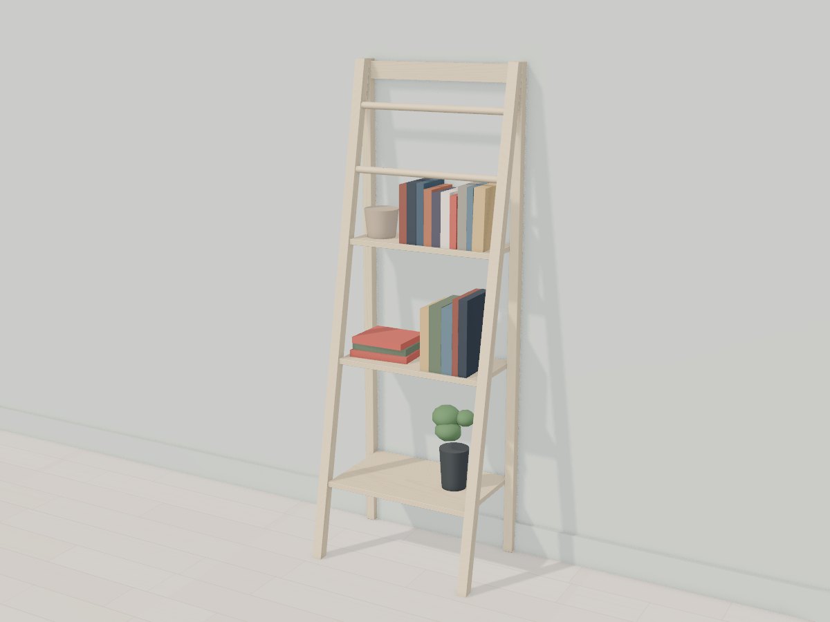 Maple bathroom ladder etagere, Crava's 3D model