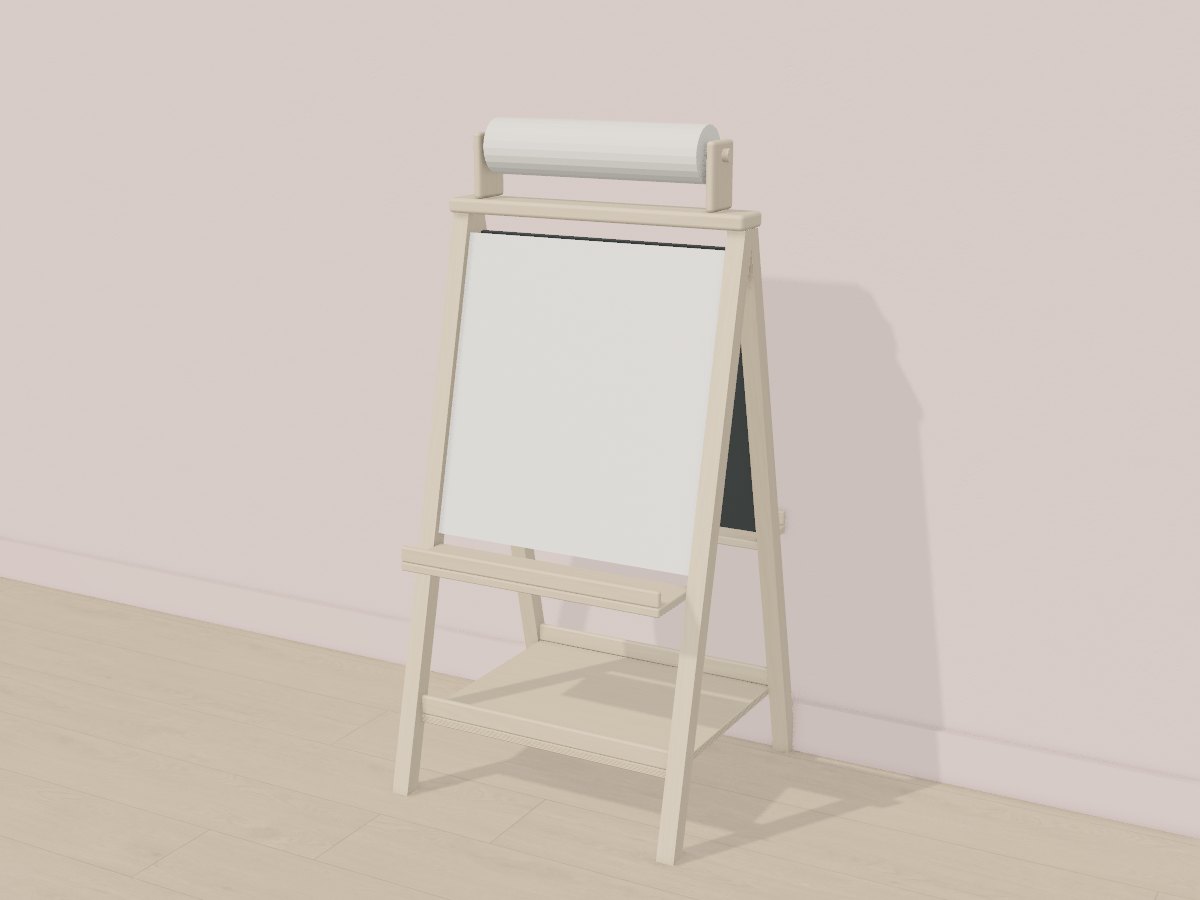 Double-sided maple kids' easel, Crava's 3D model