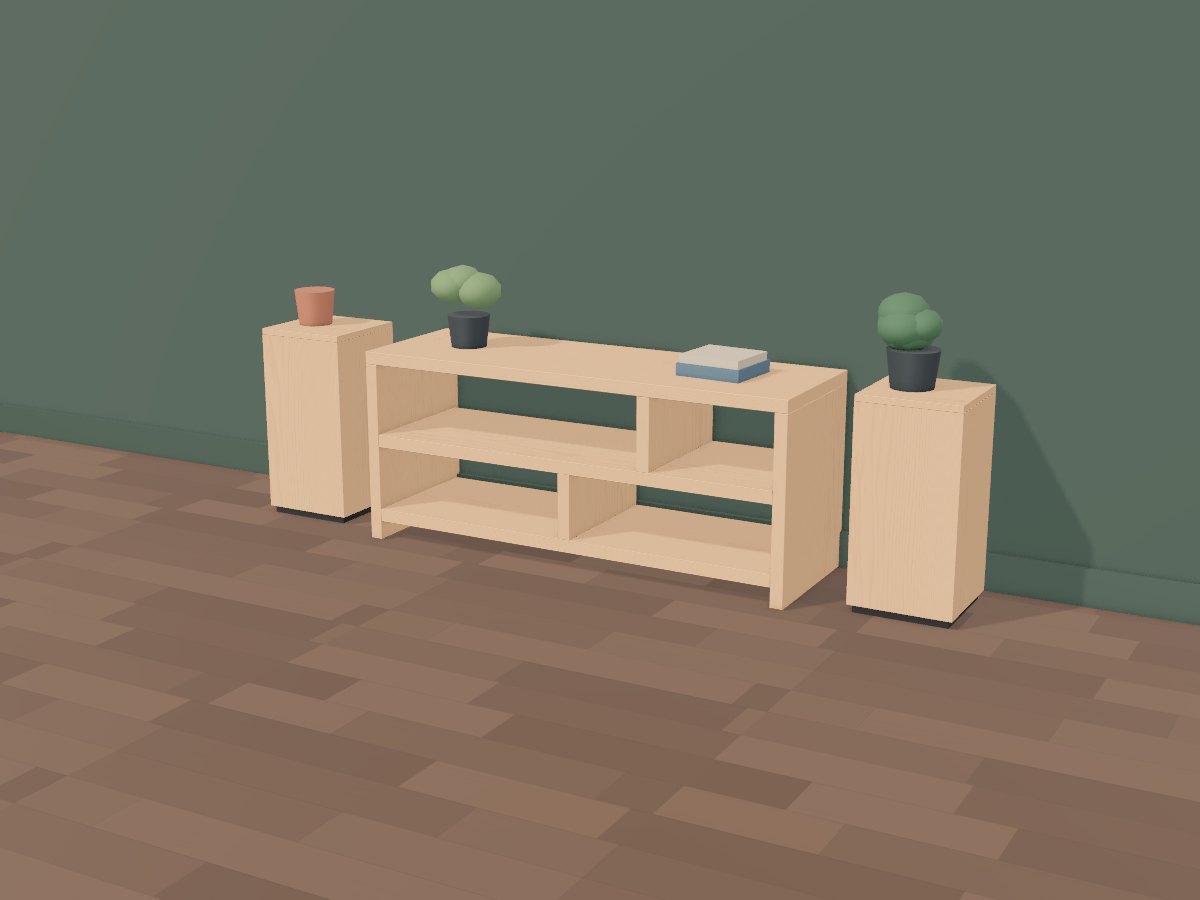 Maple hi-fi console, Crava's 3D model
