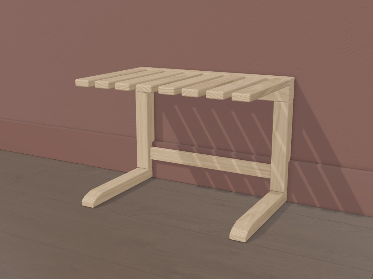 Freestanding stemware rack, Crava's 3D model