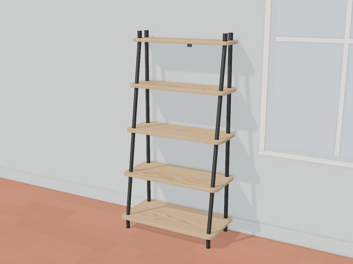 Oak plant étagère, Crava's 3D model