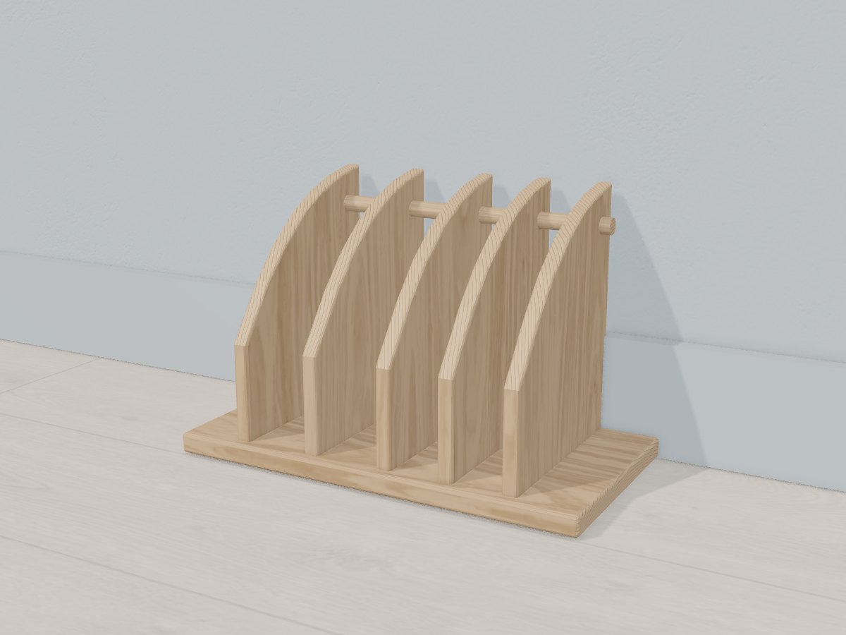 Upright cutting-board rack, Crava's 3D model