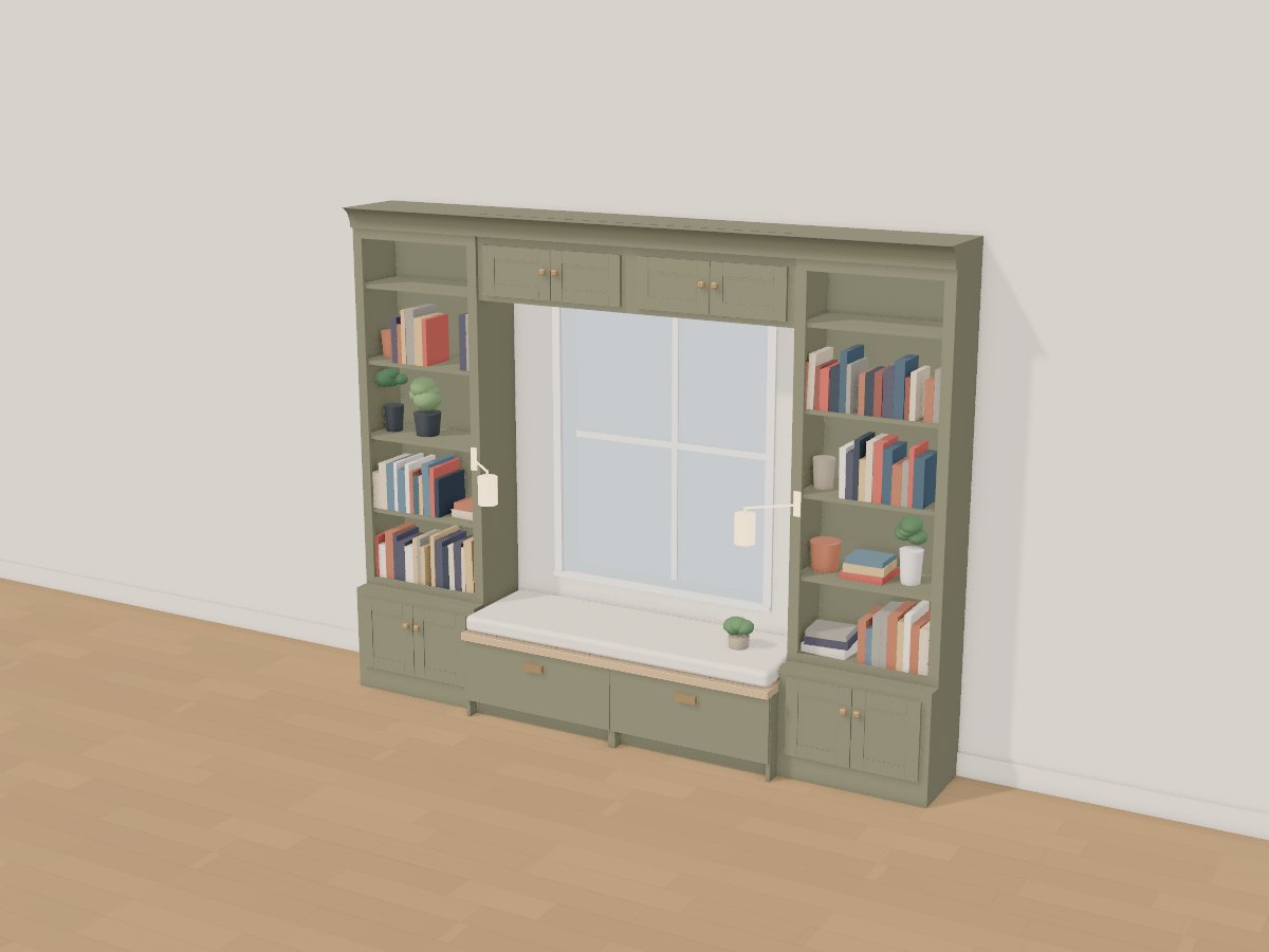 Olive window seat, Crava's 3D model