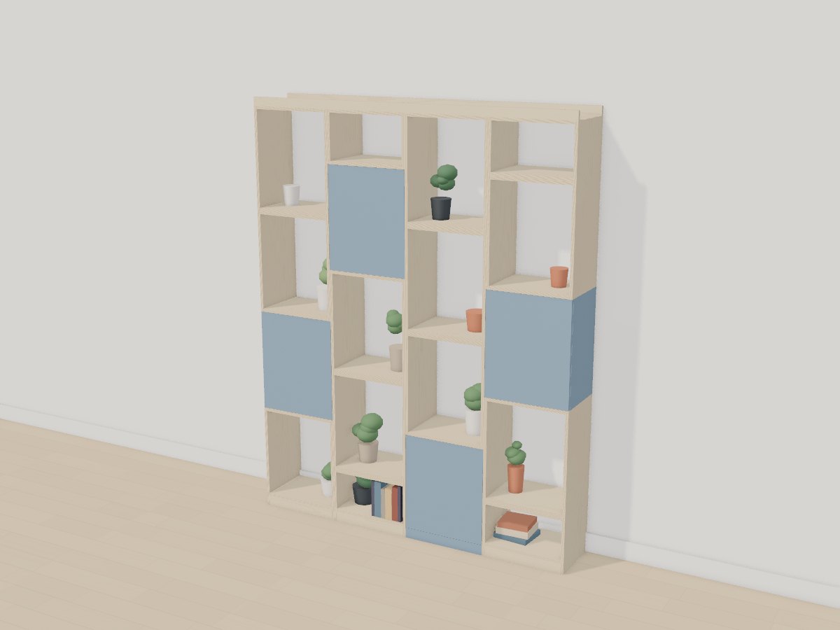 Plywood room divider, Crava's 3D model