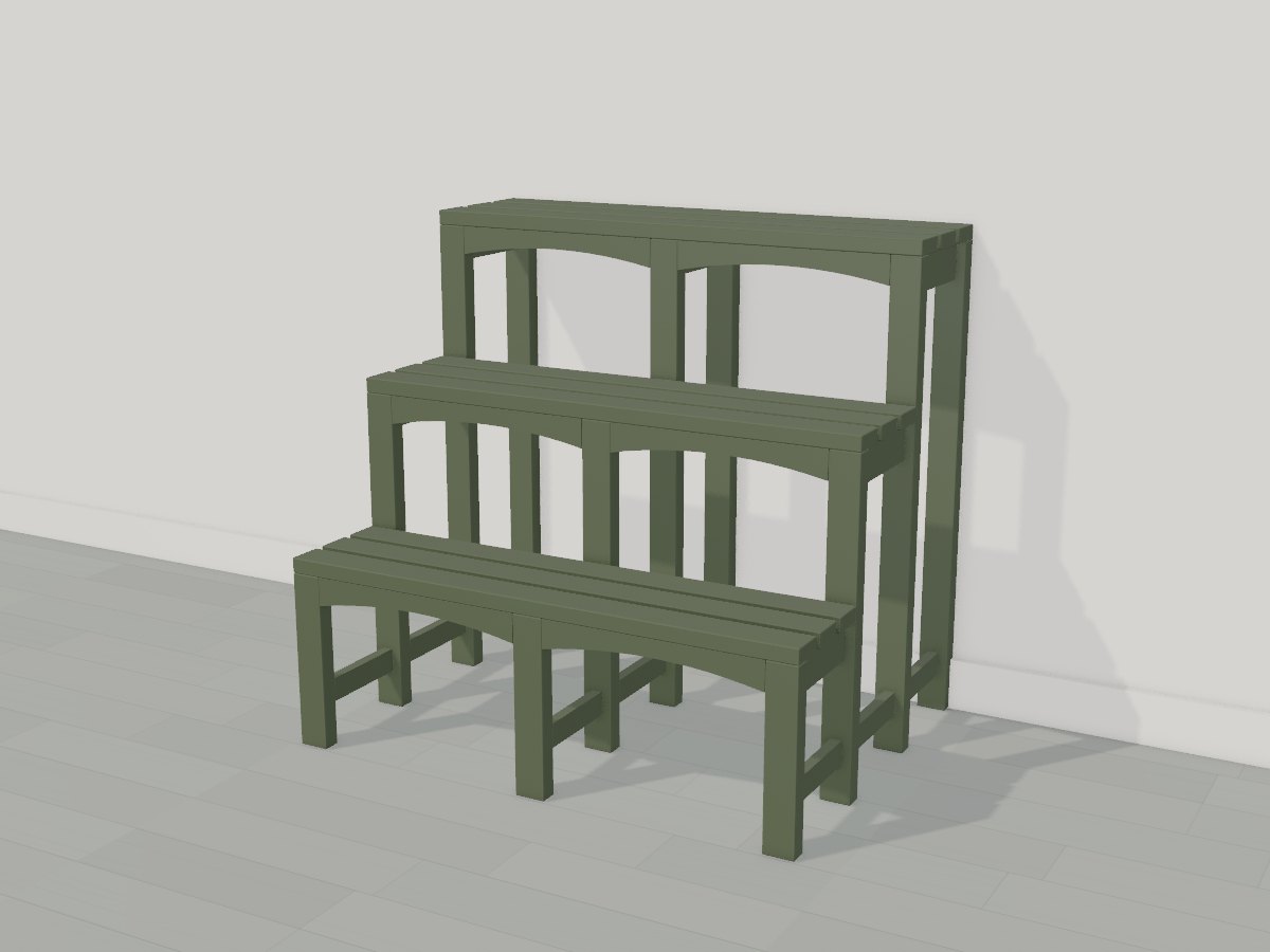 Stepped plant stand, Crava's 3D model