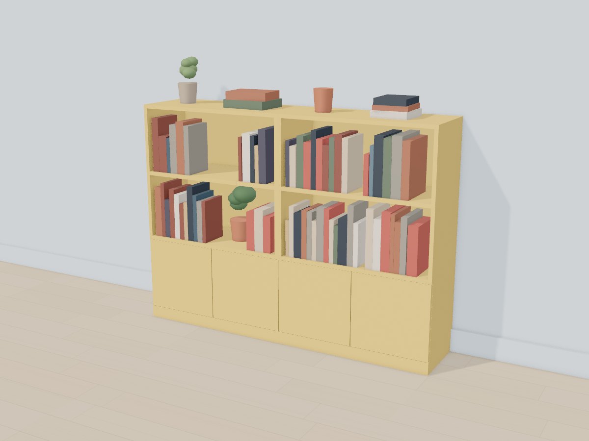 Sunny kids bookcase, Crava's 3D model