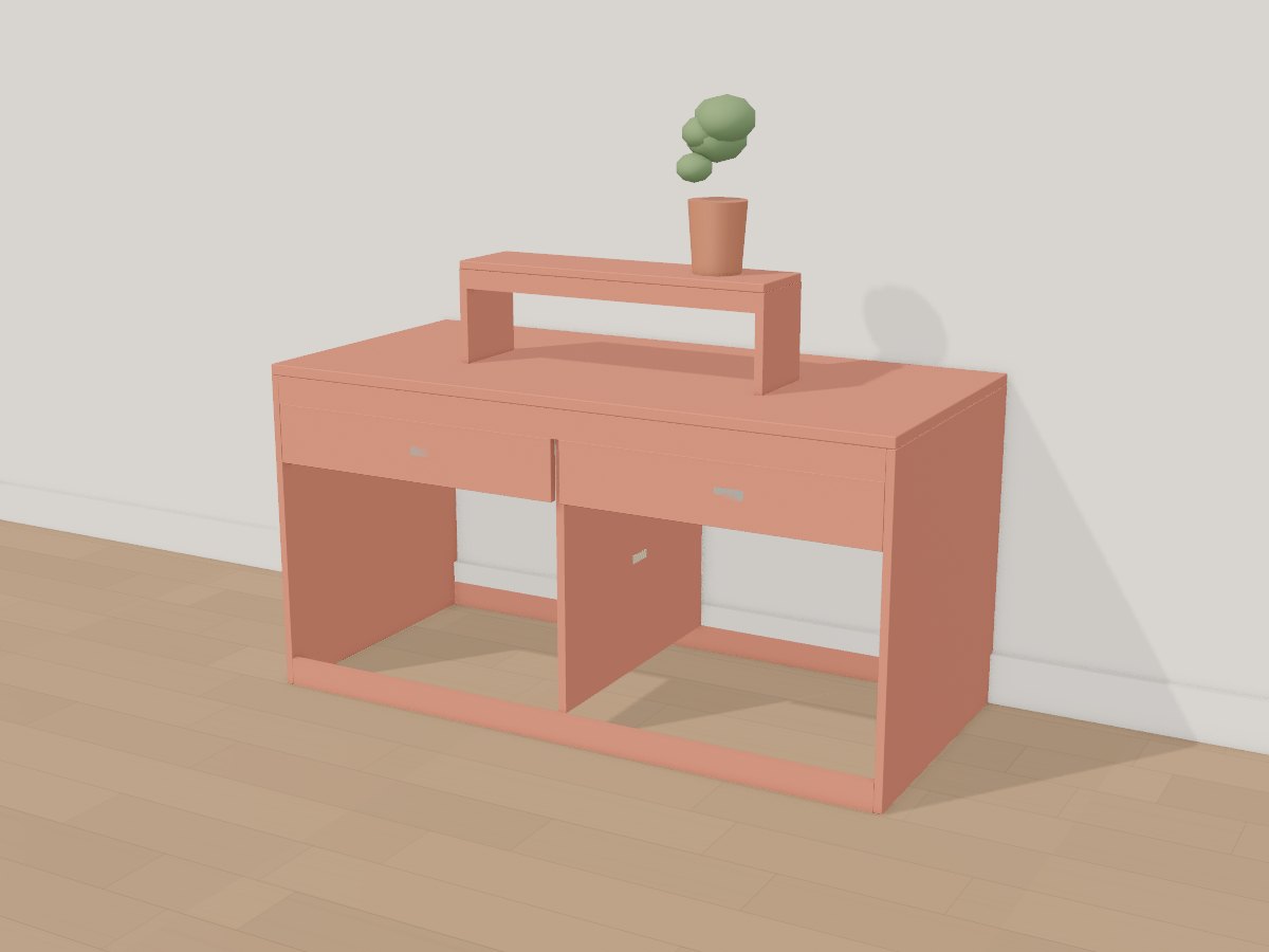 Terracotta desk, Crava's 3D model