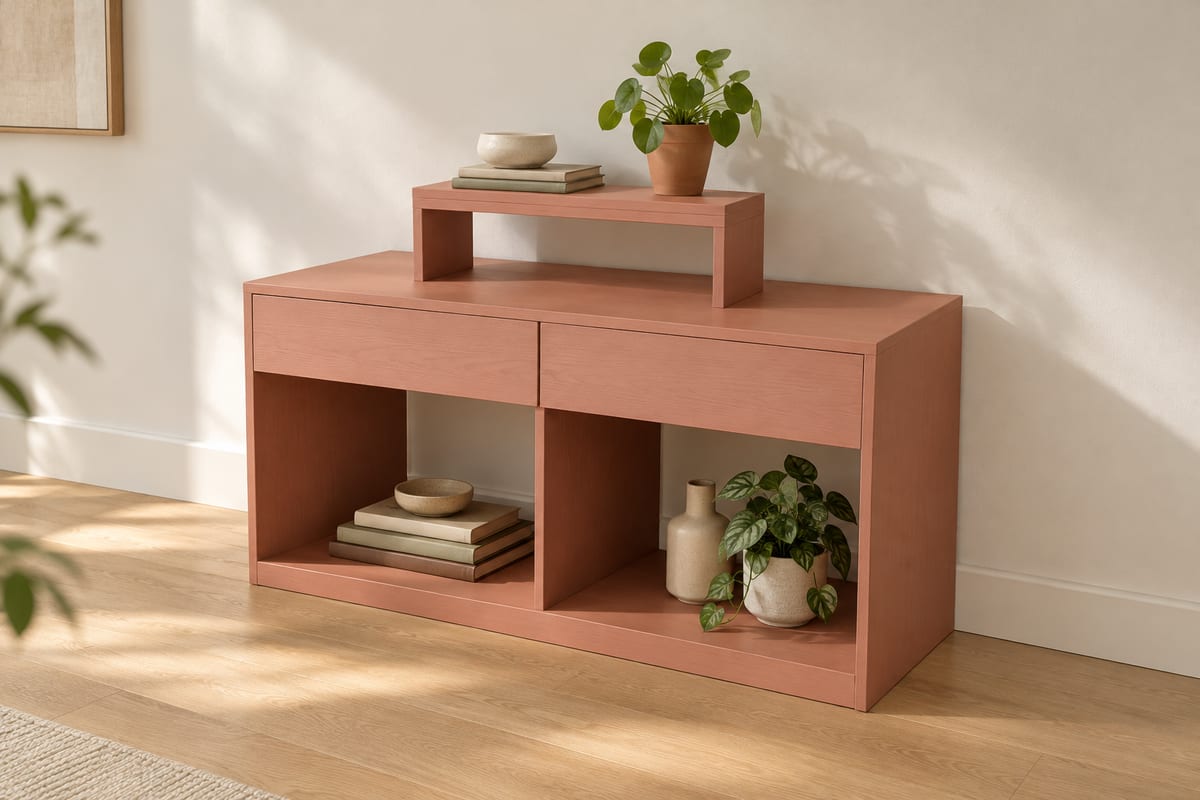 Terracotta desk, a rendering