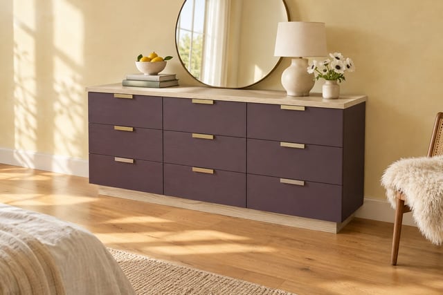 Aubergine low dresser