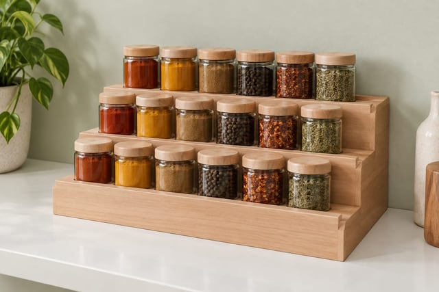 Three-tier cherry spice step