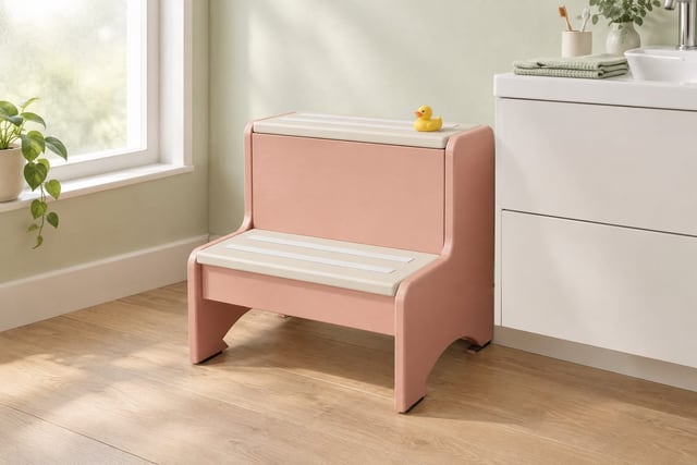 Coral two-step stool for kids