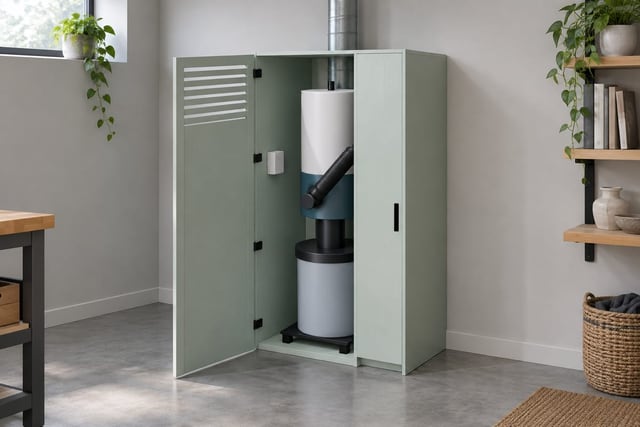 Dust collector closet