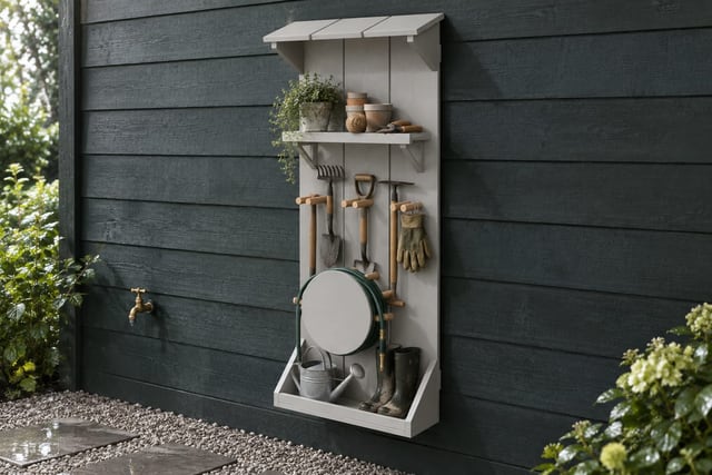 Grey hose and tool station