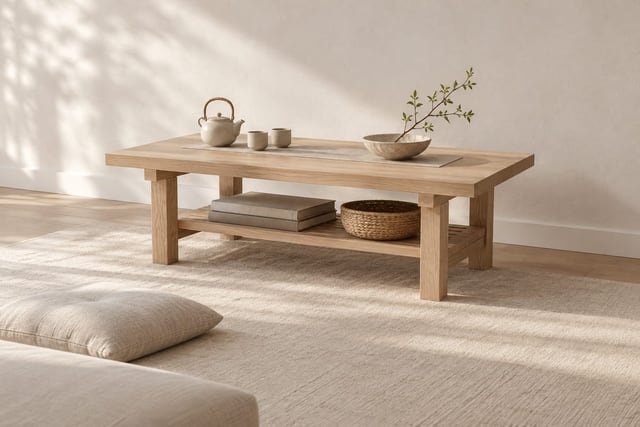 Joinery oak low table