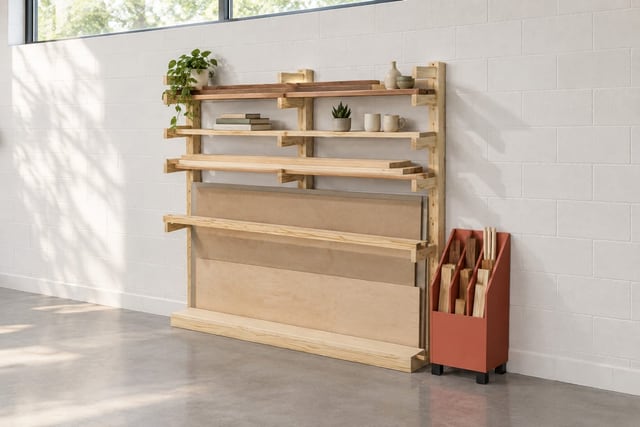 Lumber and sheet goods rack