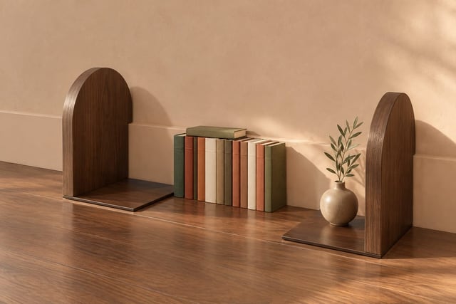Maple arch bookends