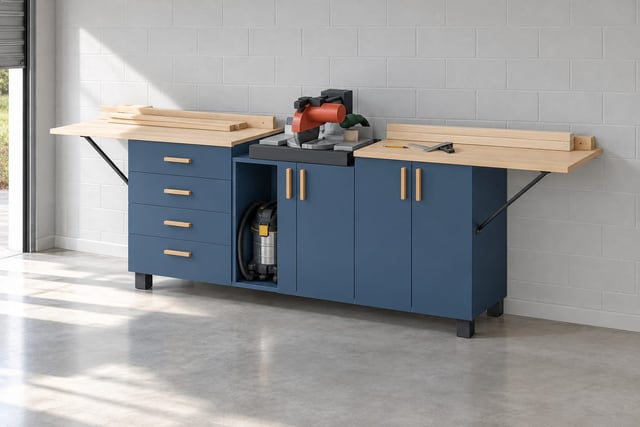 Mobile mitre saw station