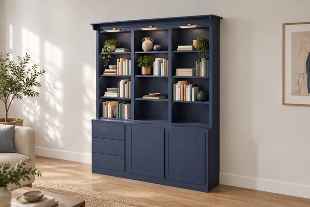 Navy kitchen dresser
