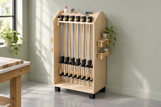 Rolling clamp rack